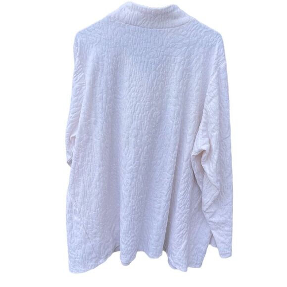 Susan Graver Weekend size 3X 3/4 Zip top. - Picture 2 of 10